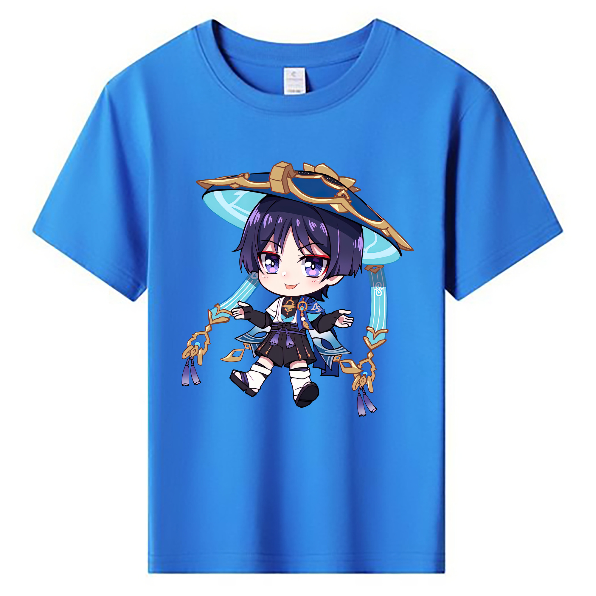 げんし神 さんペい genshin Sanpei 綿100％キッズTシャツ（フロントプリント）